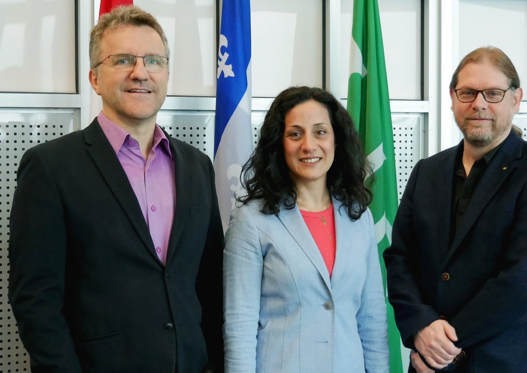 Pierre Martin Tardif,  Sylvana Al Baba Douaihy et Hugo Loiseau