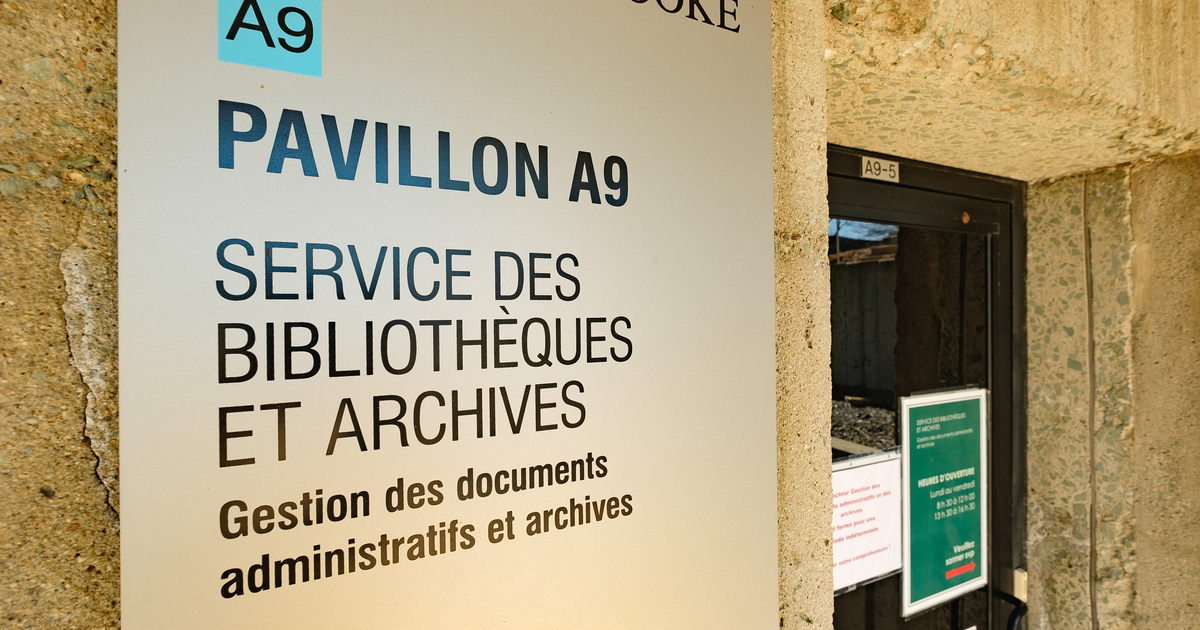 Archives - Service Des Bibliothèques Et Archives - Université De Sherbrooke