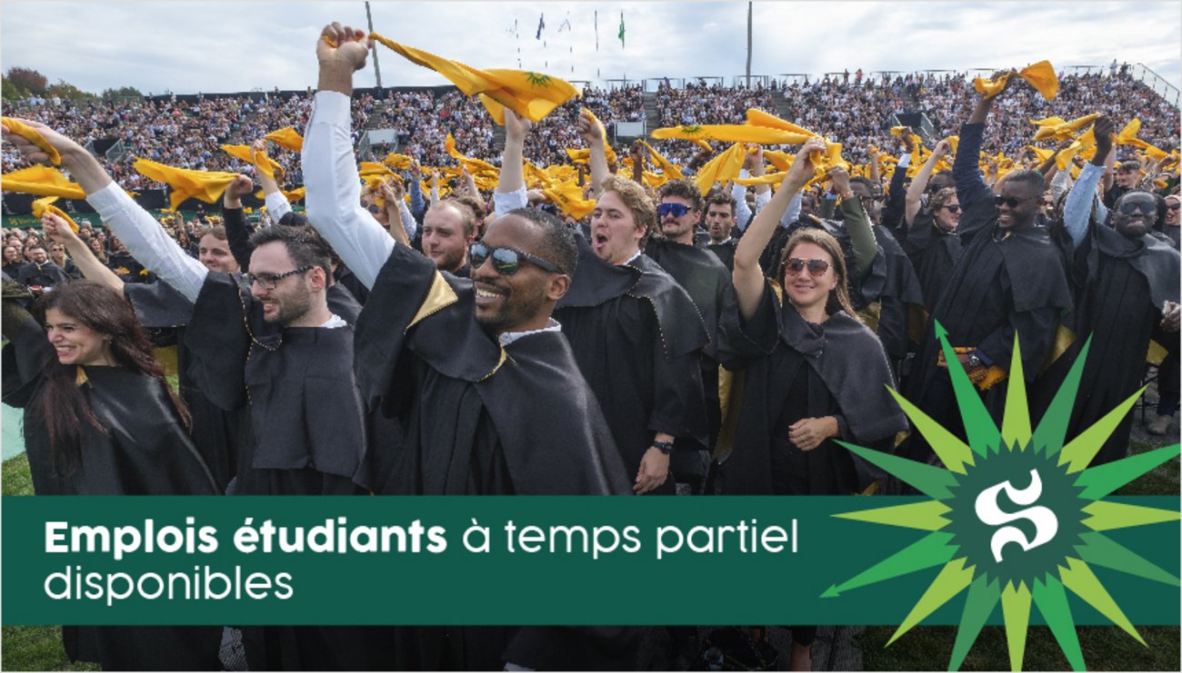 Emplois étudiants à temps partiel disponible