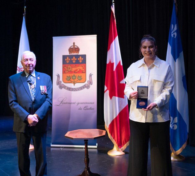 L'honorable J. Michel Doyon et Alexane Brunelle