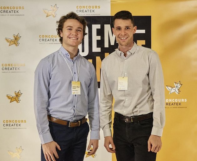 Les initiateurs du projet Althera, Matthew Adams et Étienne Penelle.