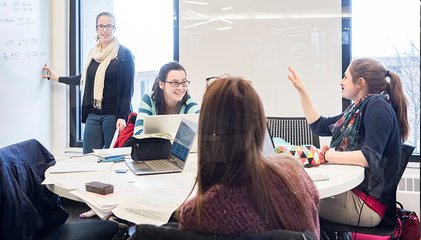 Étudiantes en séance de travail