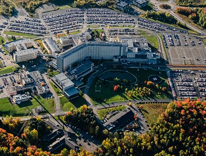 Vue aérienne Hopital Fleurimont