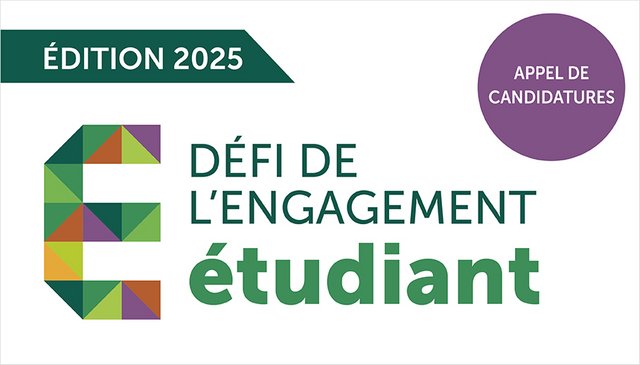 E coloré pour engagement et étudiant