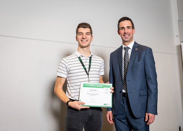 M. Vincent Gauthier et M. Alexandre Goulet, directeur du développement de la Faculté de génie