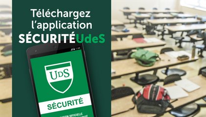 Téléchargez l'application Sécurité UdeS