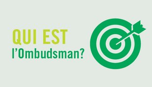 Titre Qui est l'Ombudsman, avec une cible.