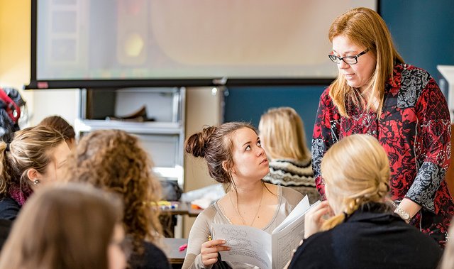 Photo d'étudiants au microprogramme