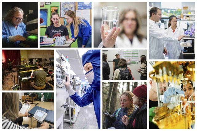 Montage de plusieurs domaines de recherche de l'Université de Sherbrooke