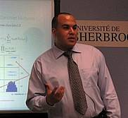 Sabri Boutemedjet, étudiant au Département d'informatique de la Faculté des sciences.
