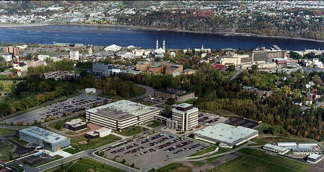 Vue aérienne de Saguenay.