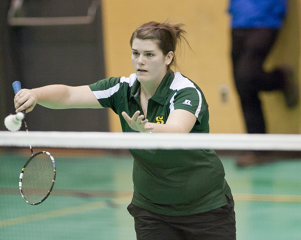 Émilie Dubois a remporté le seul match du Vert & Or, samedi au championnat provincial par équipe féminin et masculin.