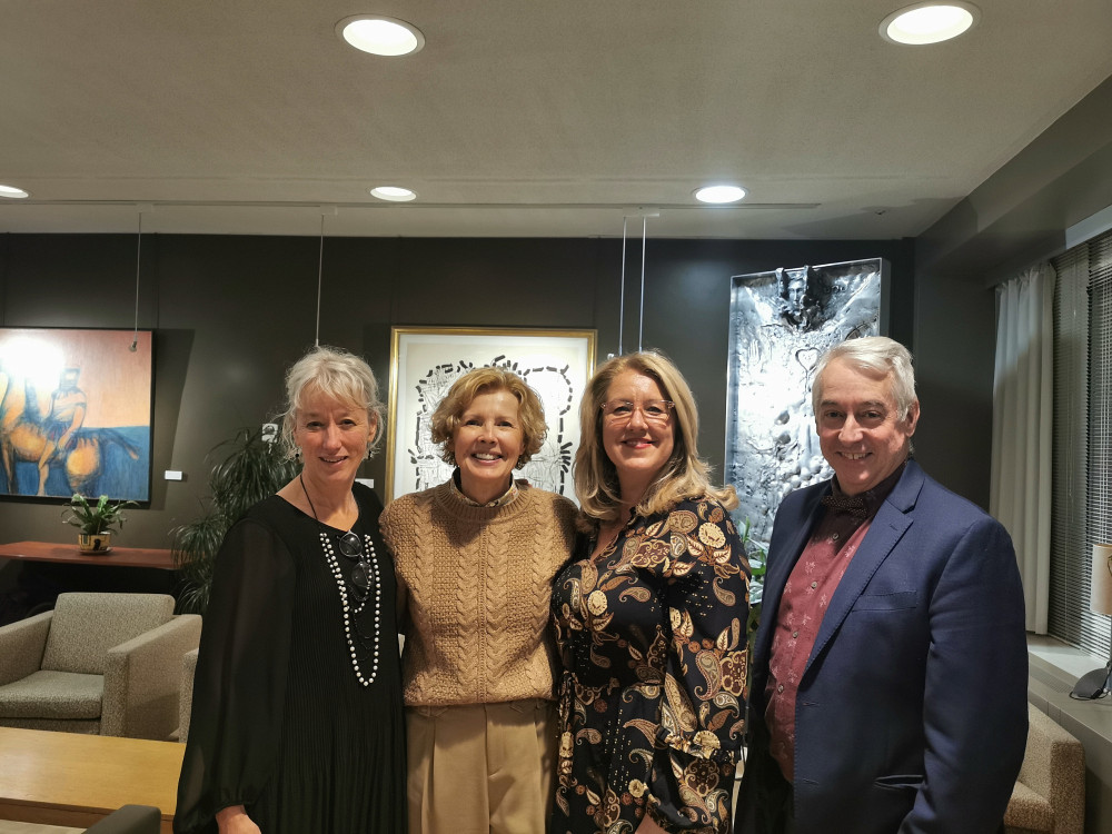 Pre Chantal Sylvain, Pre Johanne Desrosiers, Pre Mélanie Couture et Pr Dominique Dorion lors de la soirée reconnaissance de l’École de réadaptation tenue le 21 novembre dernier.