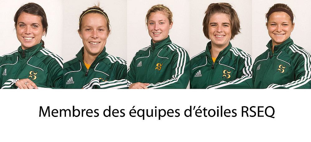 Andréanne Gagné, Stéphanie Adam, Chloé Belhumeur-Limoges, Camille Vandenberghe et Élyse Turcotte ont été sélectionnées parmi les étoiles provinciales.