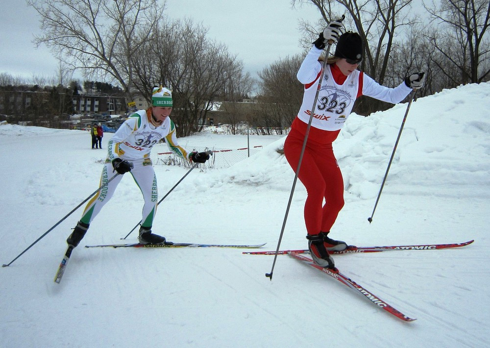 Angèle Michaud a remporté deux médailles en fin de semaine dernière à la Coupe du Québec de ski de fond.