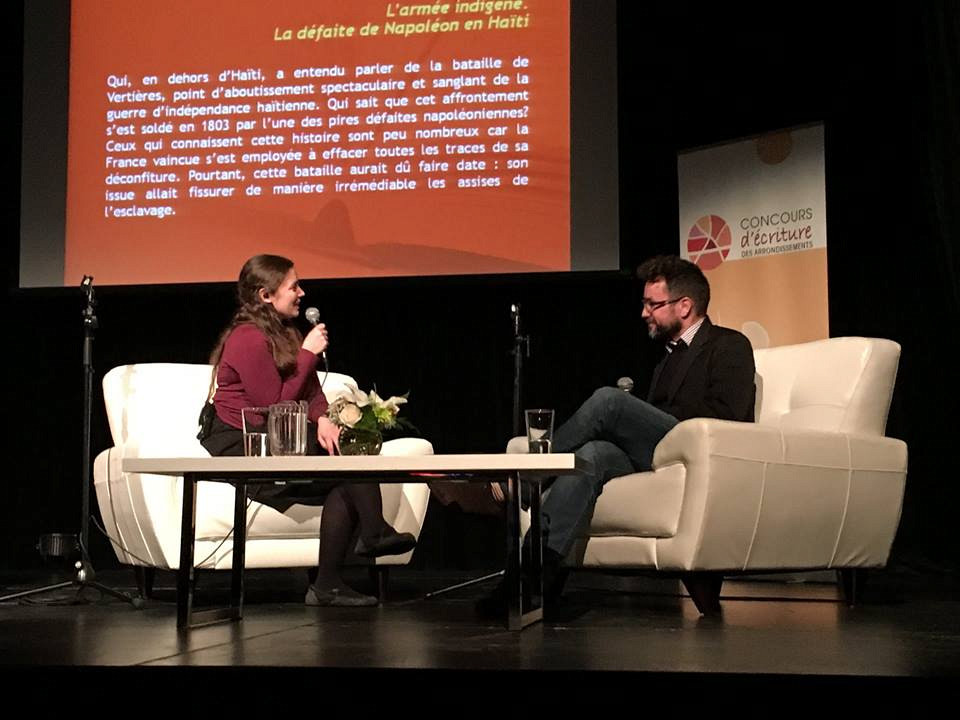 Le professeur Jean-Pierre Le Glaunec, le 22 novembre dernier, lors de la soirée de dévoilement du Grand Prix du livre de la Ville de Sherbrooke 2016.