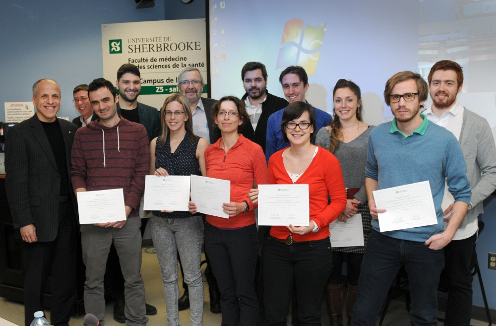 Les finalistes et les lauréats du Concours de vulgarisation scientifique 2015.