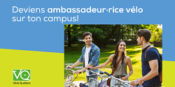 Devenez une personne ambassadrice de vélo sur votre campus!