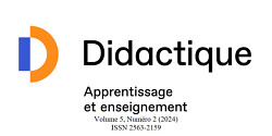 Dernière parution de la revue Didactique