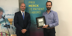 François Lamontagne reçoit le prix Merck Le patient d’abord
