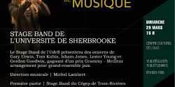 Une fin de saison doublement jazz pour le Stage Band de l’Université de Sherbrooke!