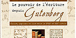 Lancement du livre Le pouvoir de l'écriture depuis Gutenberg