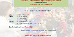 PPE 101 – Introduction à la philosophie pour enfants - Inscrivez-vous maintenant!