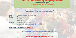 PPE 101 - Introduction à la philosophie pour enfants - Inscrivez-vous maintenant!