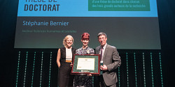 Stéphanie Bernier est récipiendaire du Prix de la meilleure thèse de doctorat de l'Université de Sherbrooke