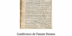 Conférence « Co-auctorialité dans les manuscrits autochtone », offerte par Fannie Dionne