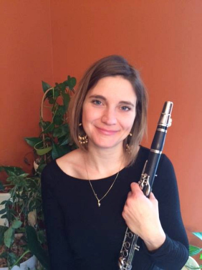 Jacynthe Busby, étudiante dans la classe de clarinette de Nathalie De Grâce