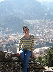 Caroline Marcotte, étudiante à la maîtrise en biologie effectue un stage en écologie internationale à Azrou au Maroc.