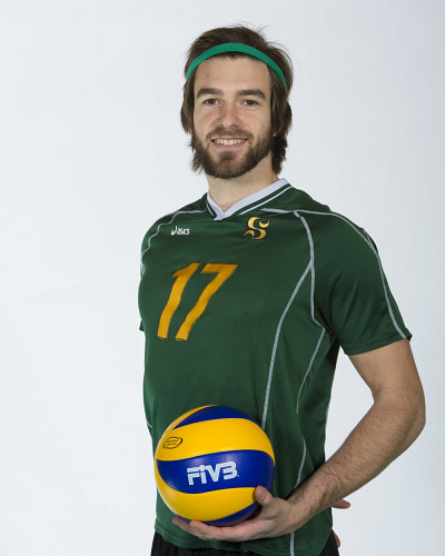 Daniel Moreau est élu joueur recrue de l'année au Québec en volleyball universitaire masculin.