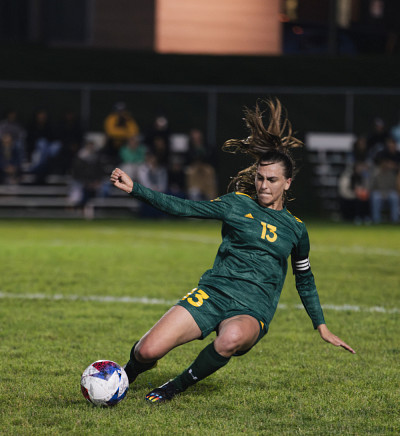 Karina Fortier a marqué le premier but de la saison en faveur du Vert & Or dimanche dernier au stade du Cepsum à Montréal