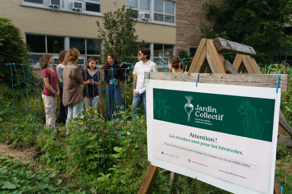 Membres du jardin collectif de l'UdeS