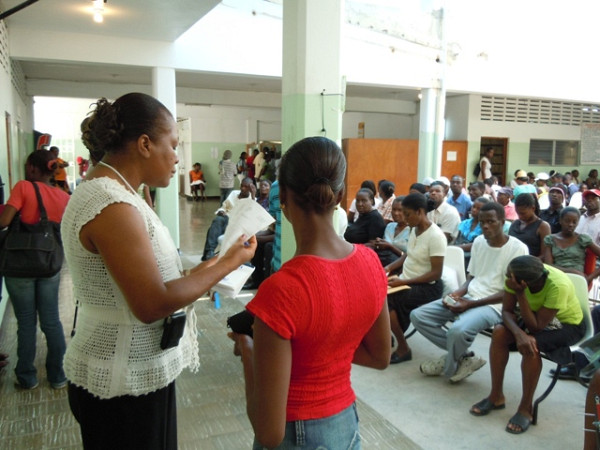 Salle d’attente à l’Hôpital de la communauté haïtienne