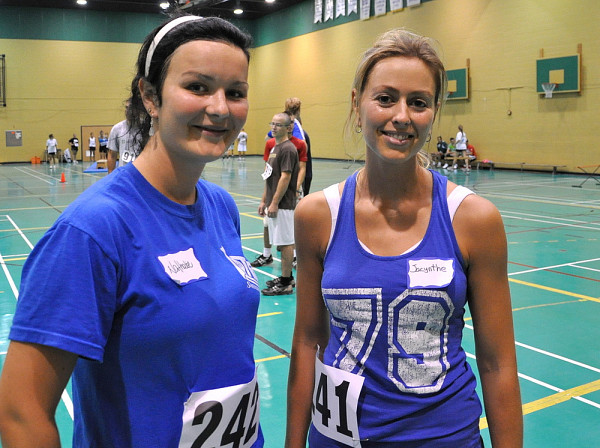 Nathalie Bernier et Jacinthe Bernier ont été évaluées lors du Test d'aptitude physique.